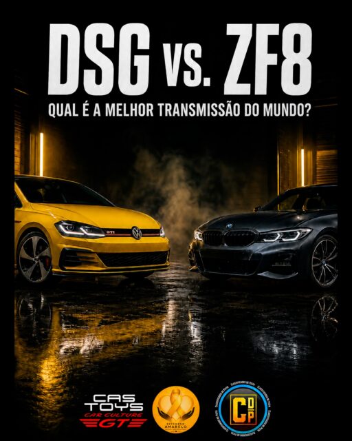 Duas embreagens prontas pra trocar de marcha antes de você piscar. Um conversor de torque que desliza com a suavidade de quem não tem pressa.

O DSG do Grupo VW troca em milissegundos, feito pra quem vive de esportividade. A ZF8 de 8 marchas equipa BMW, Audi e dezenas de marcas, com a robustez que conquistou o mundo.

Qual é a melhor transmissão? Depende do que você senta atrás do volante pra fazer.

Desliza pro lado e conta pra gente: DSG ou ZF8? 👀

#gastoys #classificadosdepista #setembroamarelo #dsg #ZF8